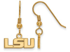 Logoart Sterling Silver Gp Louisiana State University Extra Small Dangle Earrings