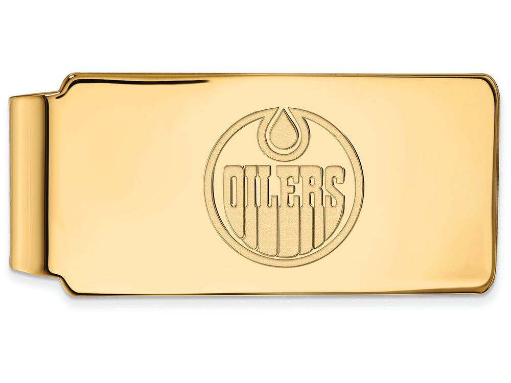 Sterling Silver Gp Nhl Logoart Edmonton Oilers Money Clip