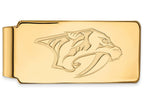 Sterling Silver Gp Nhl Logoart Nashville Predators Money Clip