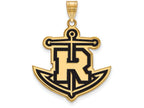 Logoart Sterling Silver Gp Rollins College Extra Large  Enamel Pendant