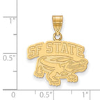 Logoart Sterling Silver Gp San Francisco State University Medium Pendant