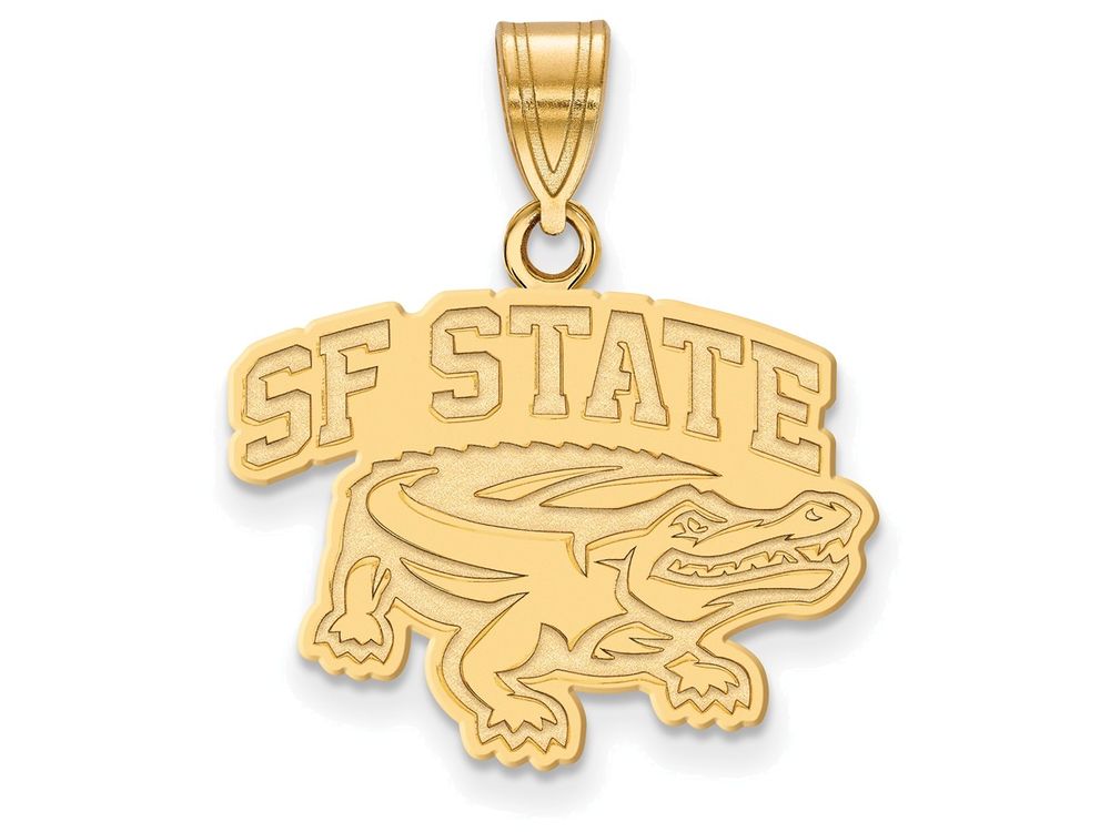 Logoart Sterling Silver Gp San Francisco State University Medium Pendant