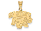 Logoart Sterling Silver Gp San Francisco State University Medium Pendant