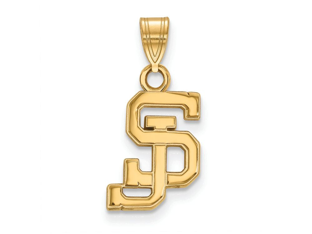 Logoart Sterling Silver Gp San Jose State University Small Pendant