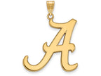 Logoart Sterling Silver Gp University Of Alabama Extra Large  Pendant