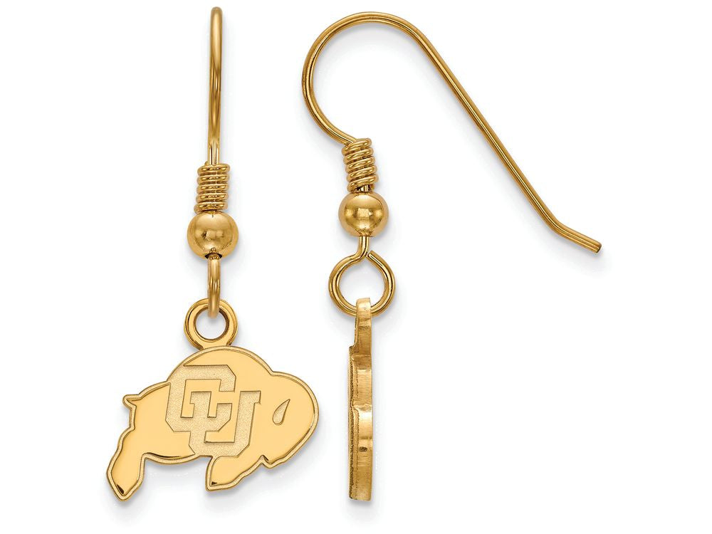 Logoart Sterling Silver Gp University Of Colorado Extra Small Dangle Earrings