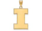 Logoart Sterling Silver Gp University Of Illinois Extra Large  Pendant