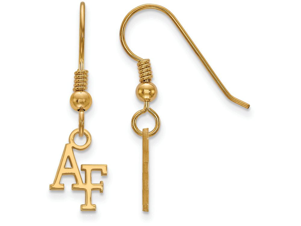 Logoart Sterling Silver Gp United States Air Force Academy Extra Small Dangle Earrings
