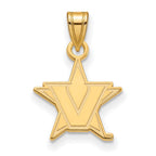 Logoart Sterling Silver Gp Vanderbilt University Small Pendant