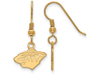 Sterling Silver Gp Nhl Logoart Minnesota Wild Extra Small Dangle Earrings