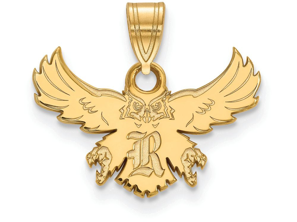 Logoart Sterling Silver Gp Rice University Small Pendant