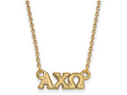 Logoart Sterling Silver Gp Alpha Chi Omega Extra Small Pendant Necklace