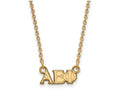 Logoart Sterling Silver Gp Alpha Epsilon Phi Extra Small Pendant Necklace