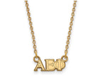 Logoart Sterling Silver Gp Alpha Epsilon Phi Extra Small Pendant Necklace