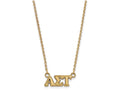 Logoart Sterling Silver Gp Alpha Sigma Tau Extra Small Pendant Necklace