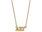 Logoart Sterling Silver Gp Alpha Sigma Tau Extra Small Pendant Necklace