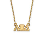 Logoart Sterling Silver Gp Alpha Xi Delta Extra Small Pendant Necklace