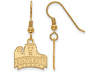 Logoart Sterling Silver Gp Baylor University Small Dangle Earrings