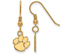 Logoart Sterling Silver Gp Clemson University Extra Small Dangle Earrings
