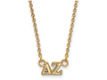 Logoart Sterling Silver Gp Delta Zeta Extra Small Pendant Necklace