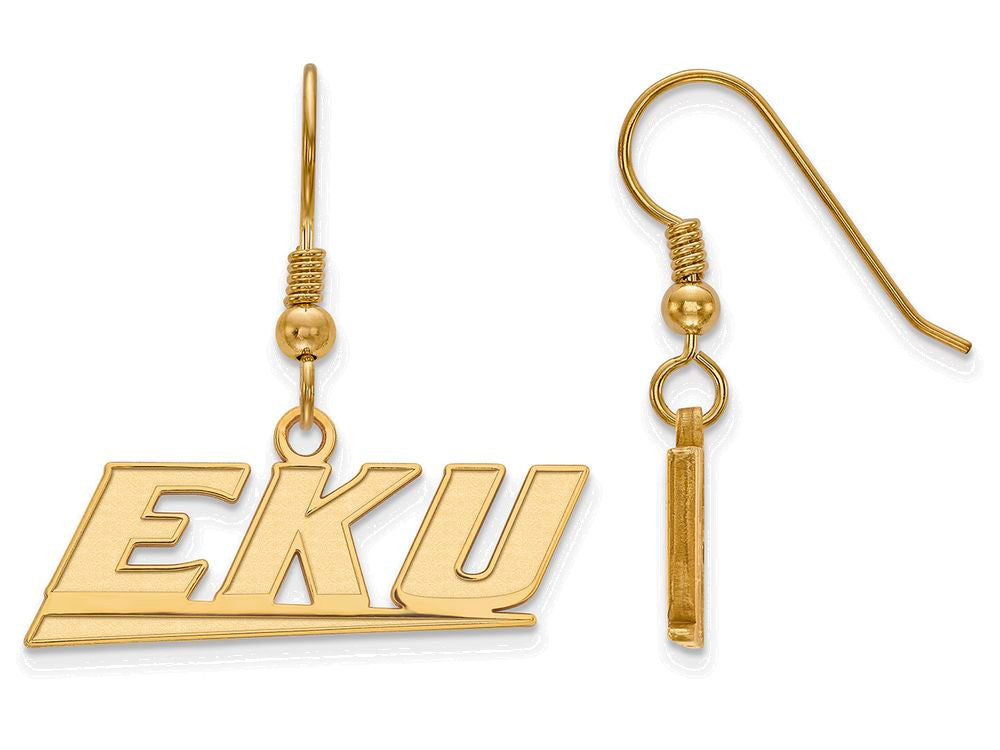 Logoart Sterling Silver Gp Eastern Kentucky University Small Dangle Earrings
