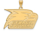 Logoart Sterling Silver Gp Georgia Southern University Large Pendant