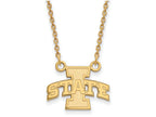 Logoart Sterling Silver Gp Iowa State University Small Pendant Necklace