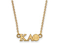 Logoart Sterling Silver Gp Kappa Alpha Theta Extra Small Pendant Necklace