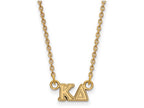 Logoart Sterling Silver Gp Kappa Delta Extra Small Pendant Necklace