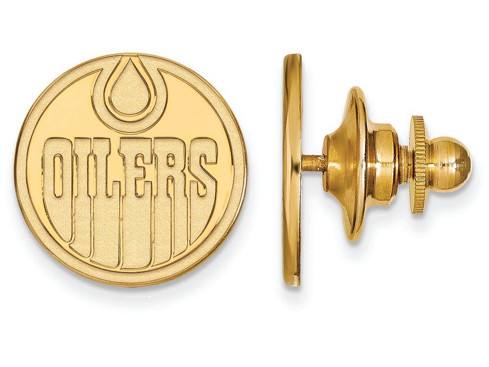 Sterling Silver Gp Nhl Logoart Edmonton Oilers Lapel Pin