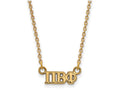 Logoart Sterling Silver Gp Pi Beta Phi Extra Small Pendant Necklace
