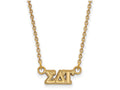Logoart Sterling Silver Gp Sigma Delta Tau Extra Small Pendant Necklace