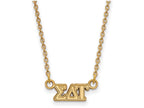 Logoart Sterling Silver Gp Sigma Delta Tau Extra Small Pendant Necklace