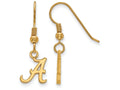 Logoart Sterling Silver Gp University Of Alabama Extra Small Dangle Earrings