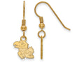 Logoart Sterling Silver Gp University Of Kansas Extra Small Dangle Earrings