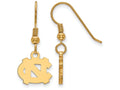 Logoart Sterling Silver Gp University Of North Carolina Extra Small Dangle Earrings