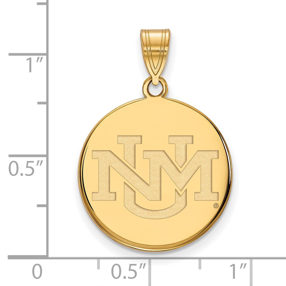 Logoart Sterling Silver Gp University Of New Mexico Large Pendant