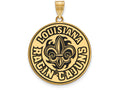 Logoart Sterling Silver Gp U Of Louisiana At Lafayette Extra Large  Enamel Pendant