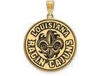 Logoart Sterling Silver Gp U Of Louisiana At Lafayette Extra Large  Enamel Pendant