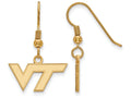 Logoart Sterling Silver Gp Virginia Tech Extra Small Dangle Earrings