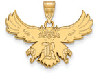Logoart Sterling Silver Gp Rice University Large Pendant