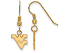 Logoart Sterling Silver Gp West Virginia University Extra Small Dangle Earrings