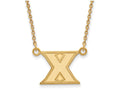 Logoart Sterling Silver Gp Xavier University Small Pendant Necklace