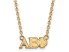 Logoart Sterling Silver Gp Alpha Epsilon Phi Medium Pendant Necklace