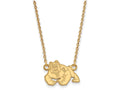 Logoart Sterling Silver Gp California State U Fresno Small Pendant Necklace