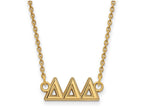 Logoart Sterling Silver Gp Delta Delta Delta Medium Pendant Necklace