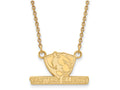 Logoart Sterling Silver Gp Eastern Illinois U Small Pendant Necklace