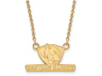 Logoart Sterling Silver Gp Eastern Illinois U Small Pendant Necklace