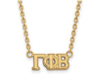 Logoart Sterling Silver Gp Gamma Phi Beta Small Pendant Necklace