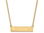 Logoart Sterling Silver Gp Lehigh University Large Pendant Necklace